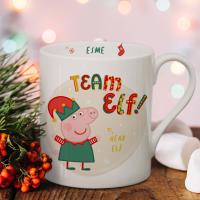 Personalised Peppa Pig Team Elf Balmoral Mug Extra Image 1 Preview